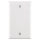 1-Gang Blank Receptacle Plate in White