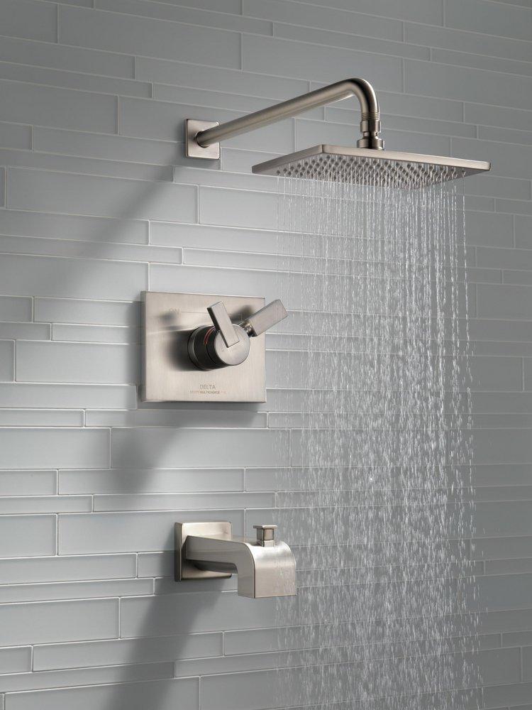 Delta Faucet Brilliance Stainless Two Handle Single Function Bathtub & Shower Faucet (Trim Only) 