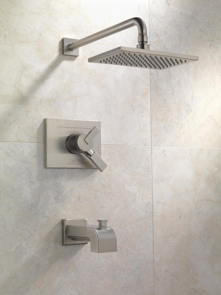 Delta Faucet Brilliance Stainless Two Handle Single Function Bathtub & Shower Faucet (Trim Only) 