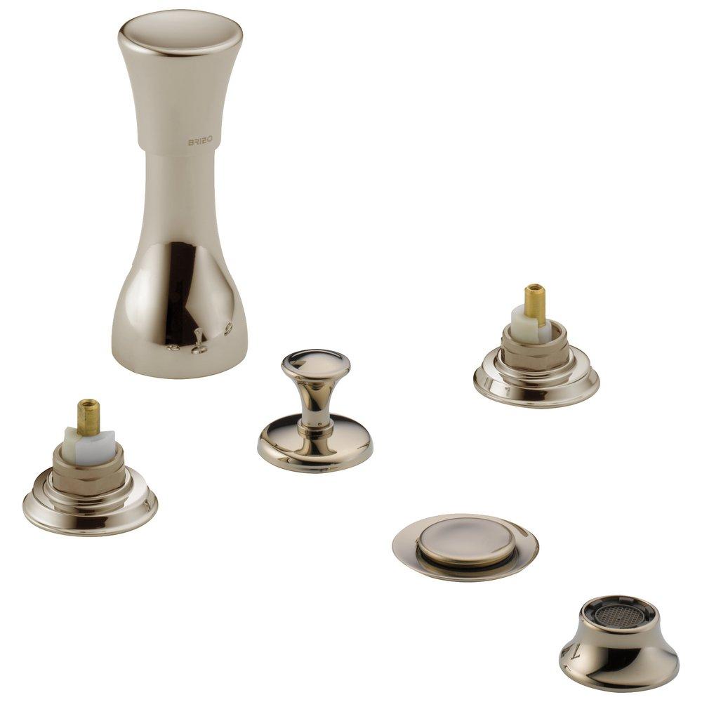 Brizo Polished Nickel Bidet Faucet with Triple Handle 