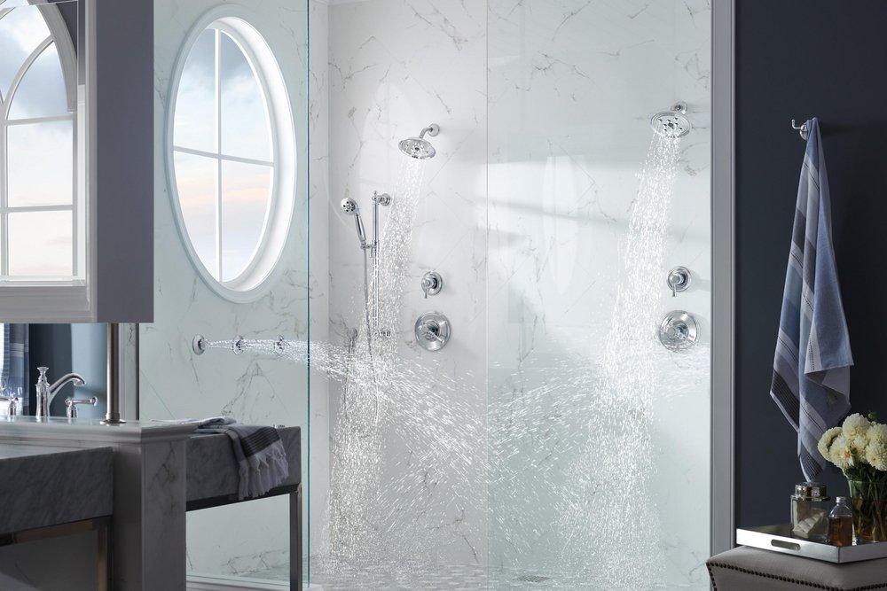 Brizo Chrome Shower Faucet with Double Lever Handle (Trim Only) 