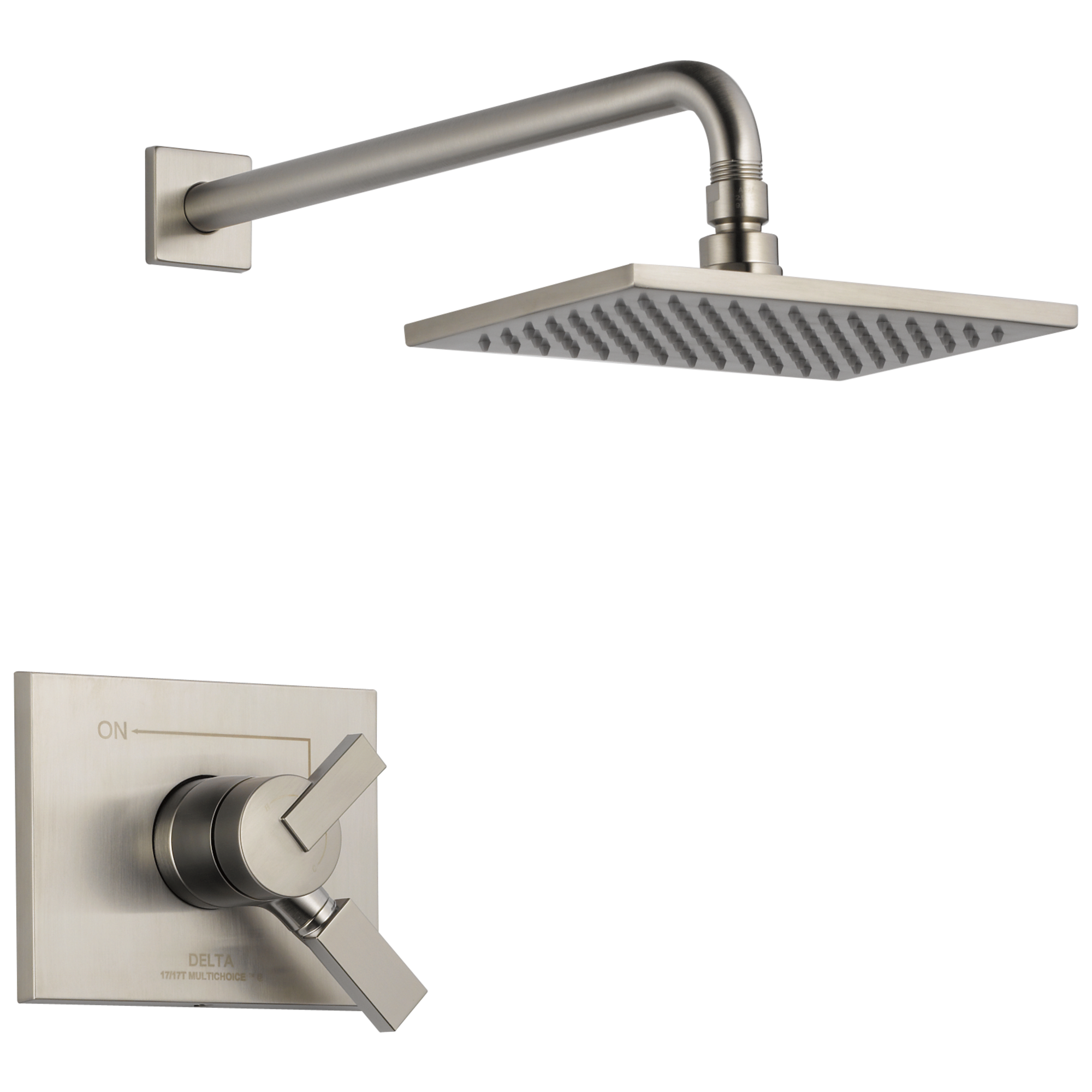 Delta Faucet Brilliance Stainless Single Handle Single Function Shower Faucet (Trim Only) 