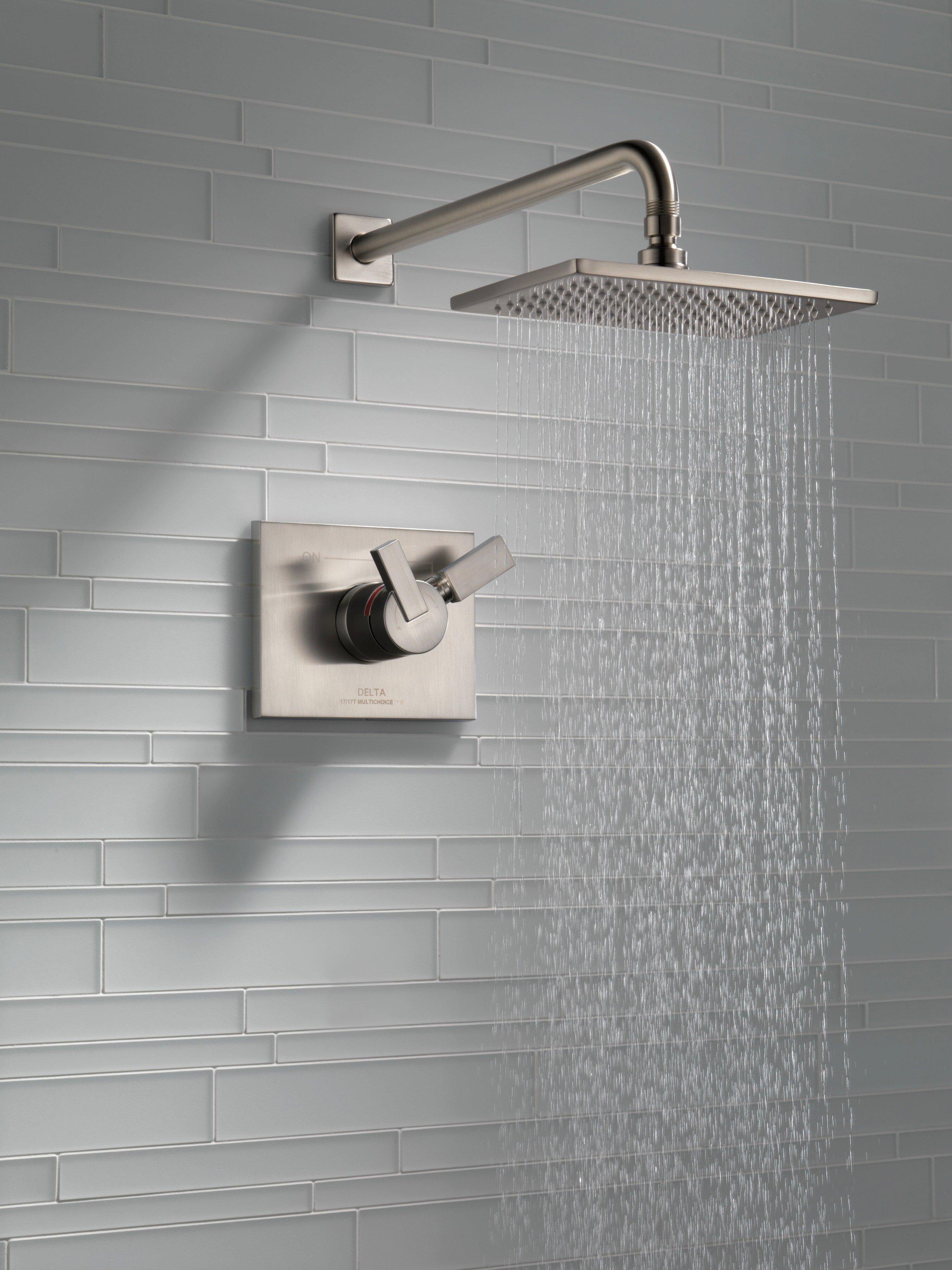 Delta Faucet Brilliance Stainless Single Handle Single Function Shower Faucet (Trim Only) 