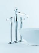 Brizo Chrome Two Handle Widespread and Vessel Filler Bathroom Sink Faucet Handles Sold Separately 