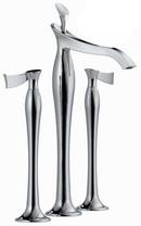 Brizo Chrome Two Handle Widespread and Vessel Filler Bathroom Sink Faucet Handles Sold Separately 