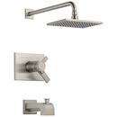 One Handle Single Function Bathtub & Shower Faucet in Stainless (Trim Only)