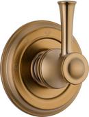 Tub and Shower Diverter Valve with Single Lever Handle in Brilliance Brushed Bronze