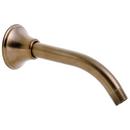 Shower Arm and Flange in Brilliance Brushed Bronze