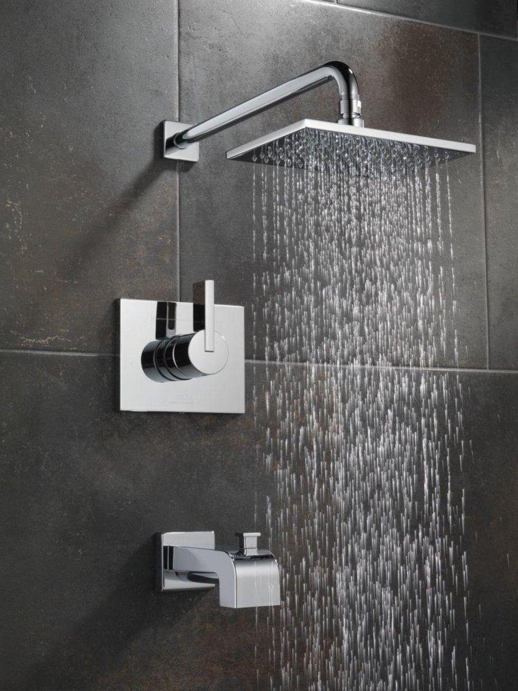 Delta Faucet Stainless Single Handle Single Function Bathtub & Shower Faucet (Trim Only) 