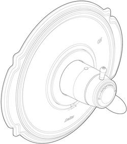 Valve Trim in Venetian Bronze