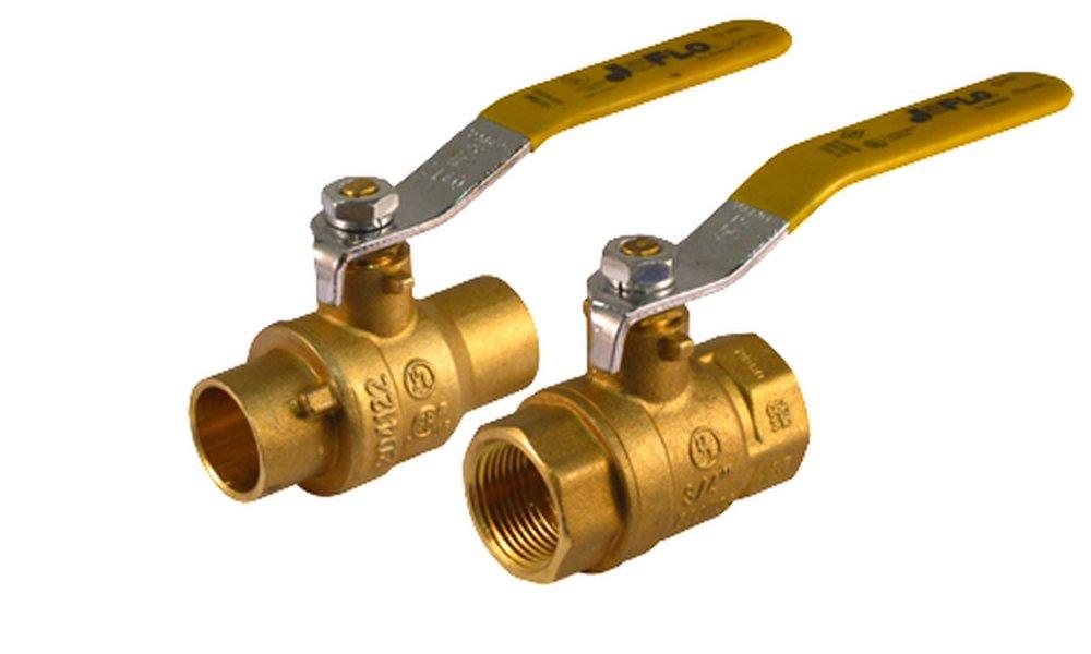 Jomar International Forged Brass Full Port Threaded Ball Valve 