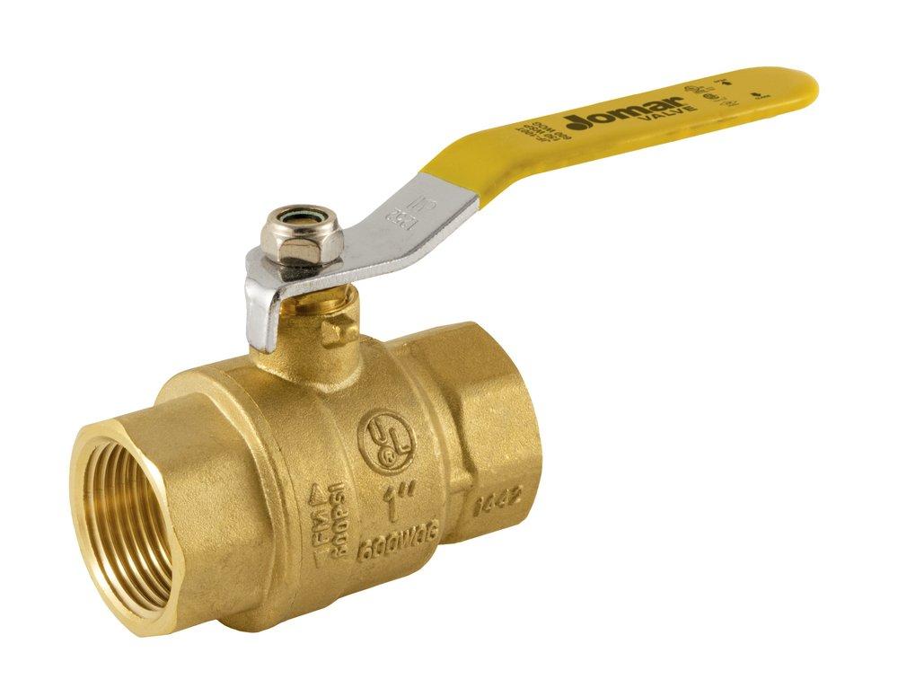Jomar International Forged Brass Full Port Threaded Ball Valve 