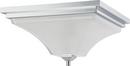 2 Light 60W 15-1/4 in. Flush Mount Ceiling Fixture Polished Chrome