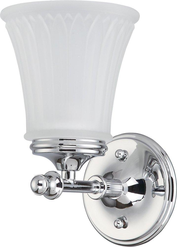 NUVO Polished Chrome 100W 1-Light Vanity Light Fixture 