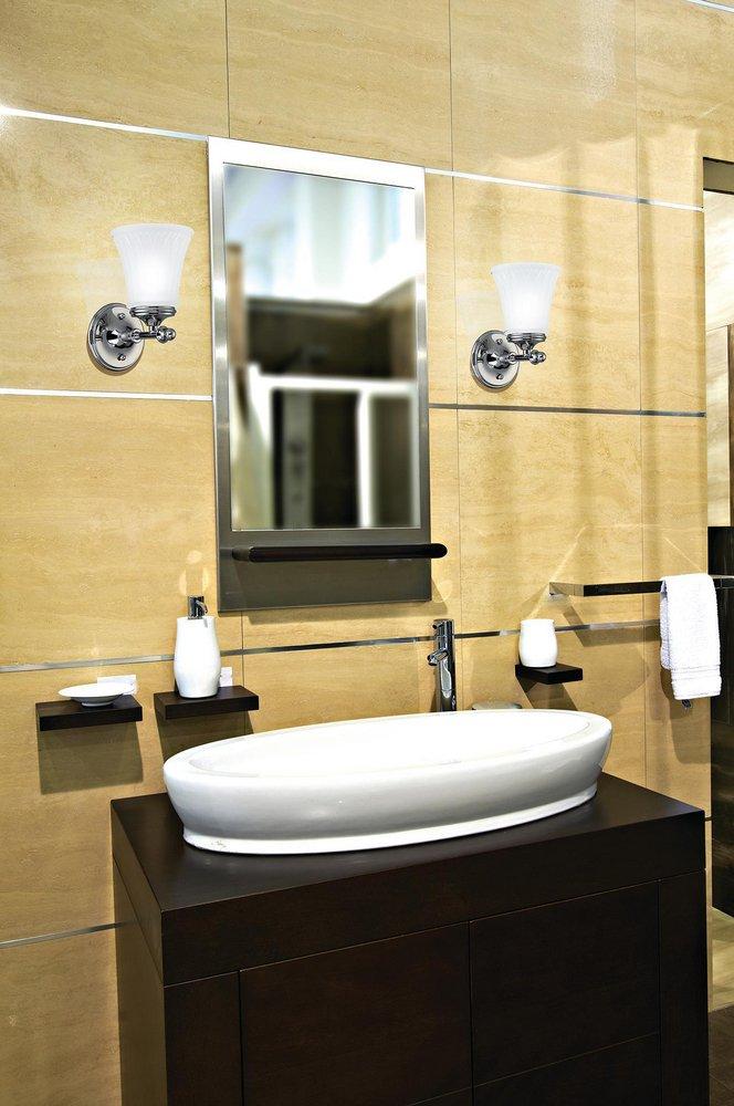 NUVO Polished Chrome 100W 1-Light Vanity Light Fixture 