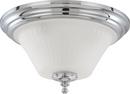 NUVO Polished Chrome 60W 3-Light Flushmount Dome Ceiling Fixture 