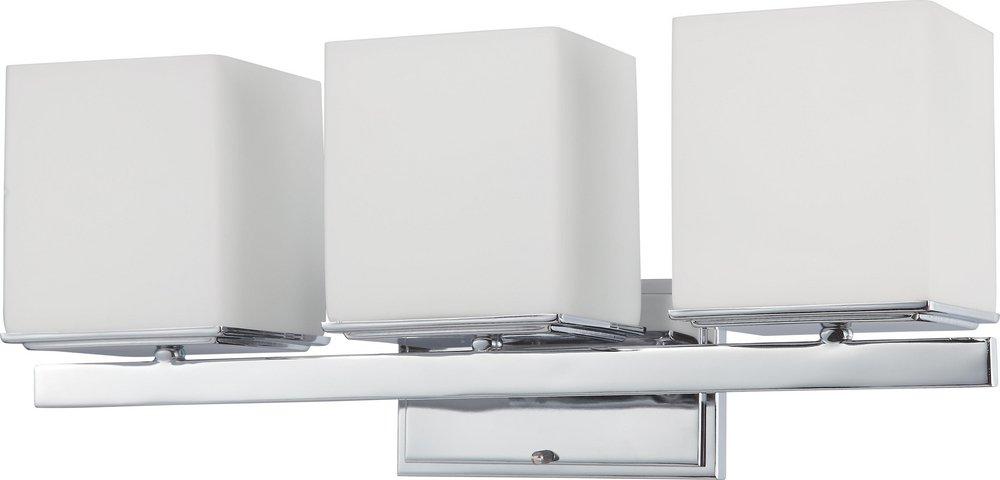 NUVO Polished Chrome 9-1/4 in. 100W Vanity Light Fixture in Polished Chrome 