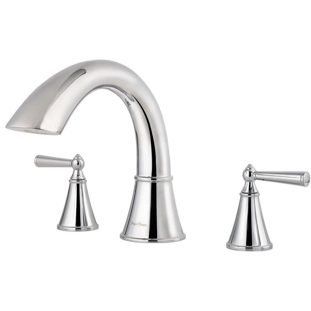 Pfister Polished Chrome Two Handle Roman Tub Faucet Trim Only 