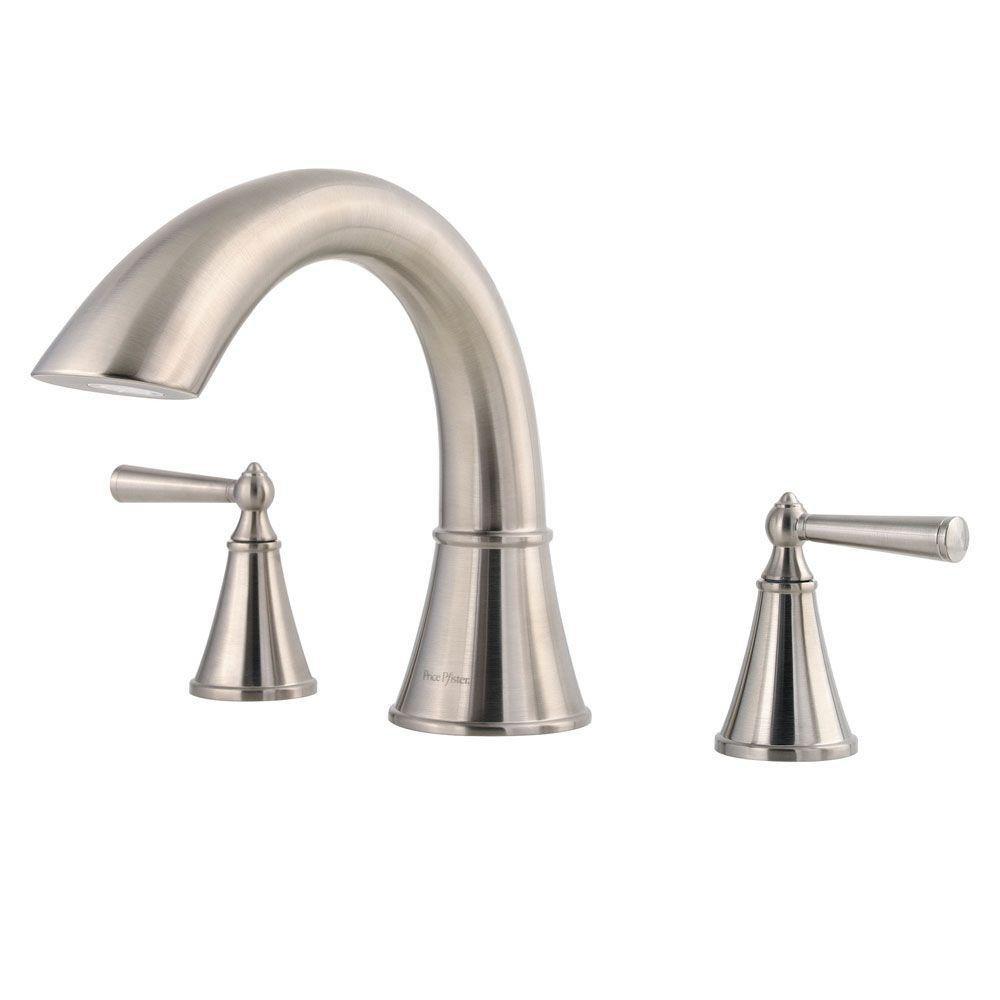 Pfister Brushed Nickel Two Handle Roman Tub Faucet Trim Only 