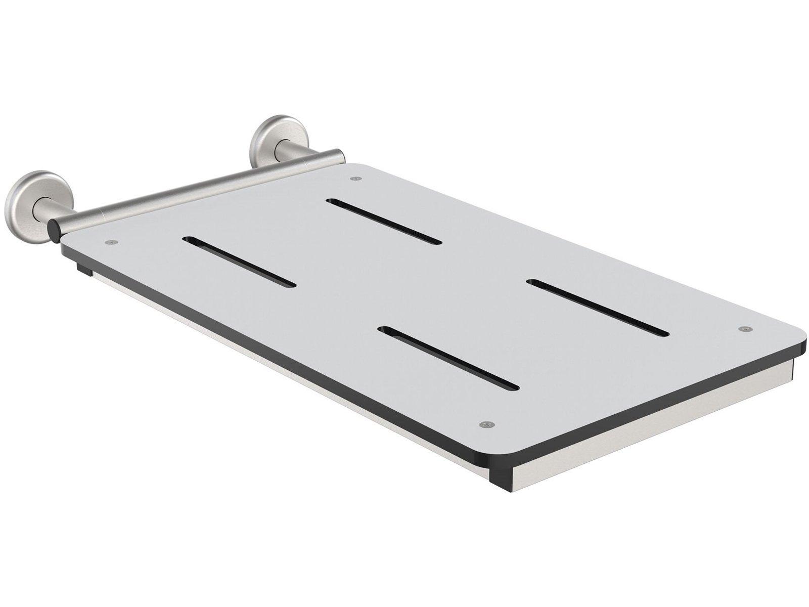 Wingits&reg; White 29 x 15 in. Permanent End Mount Tub Seat Phenolic 