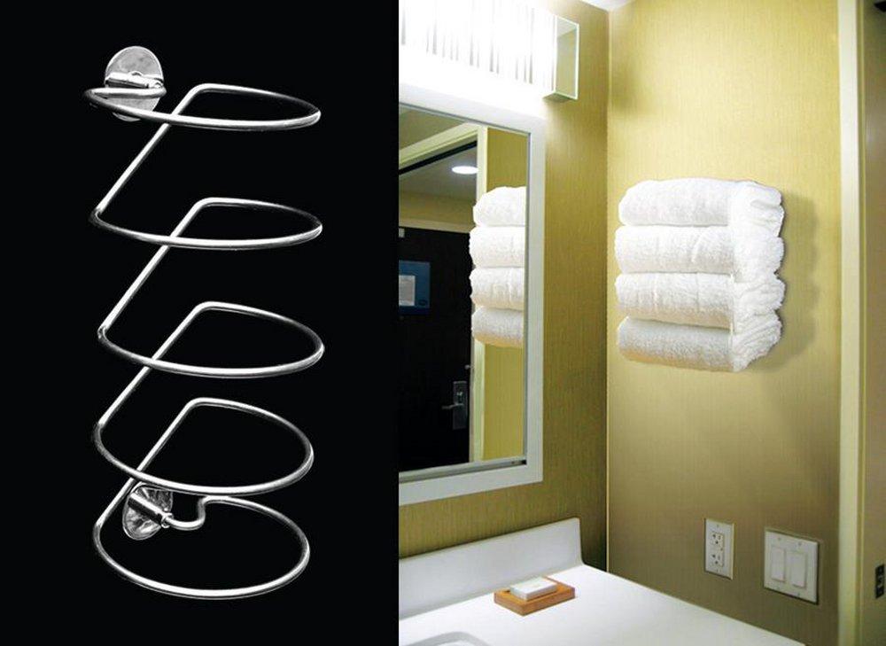 Wingits&reg; Polished Stainless Steel 4-Tier 3-Spire Towel Rack 