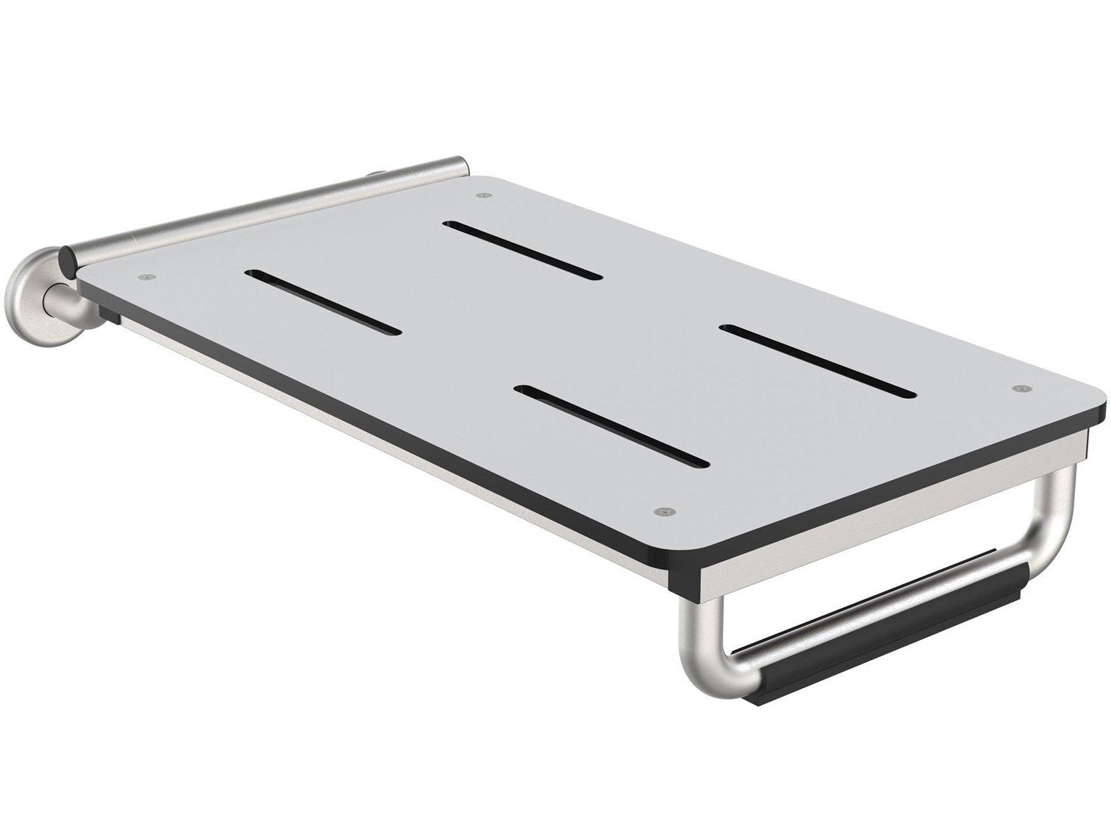 Wingits&reg; White 29 x 15 in. Permanent End Mount Tub Seat Phenolic with Skis 