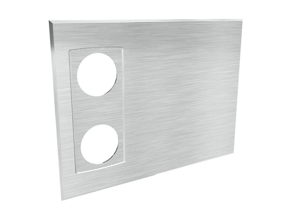 Wingits&reg; Satin Nickel 4-5/8 in. Cover Plate 