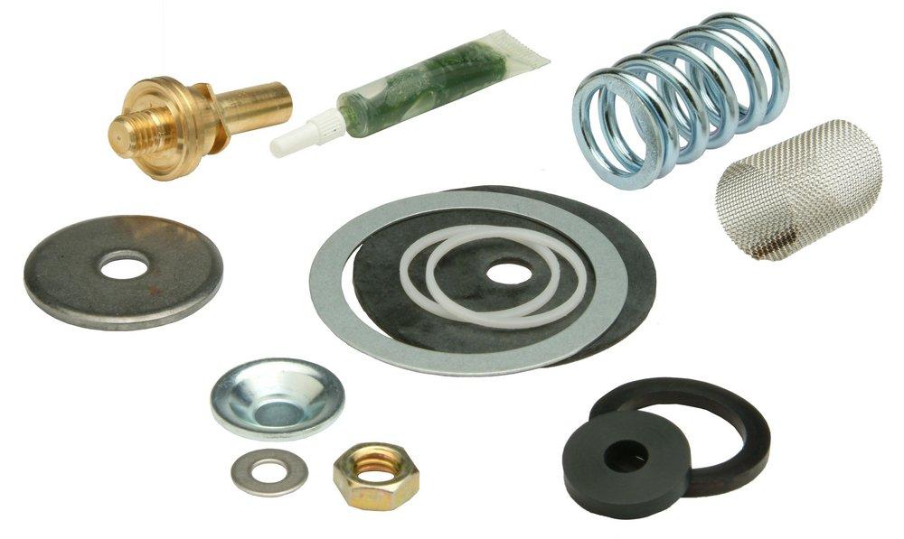 Zurn Wilkins Black Brass, Chrome, Iron, Rubber and Stainless Steel Valve Repair Kit 