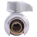 SharkBite&reg; Polished Chrome Lever Handle Straight Supply Stop Valve in Polished Chrome 