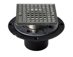 2 in. Hub Plastic Shower Drain in Chrome Plated