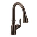 Moen Oil Rubbed Bronze Single Handle Pull Down Kitchen Faucet with Power Boost and Reflex Technology