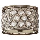 8 x 12-1/4 in. Ceiling Light Fixture in Burnished Silver