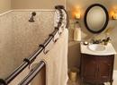 Moen Old World Bronze 60 in. Adustable Double Curve Shower Rod 