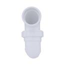 White PVC DWV Union P-Trap with Plastic Nut 