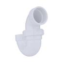 White PVC DWV Union P-Trap with Plastic Nut 