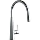 1-Hole Pull-Down Kitchen Faucet with Single Lever Handle in Polished Chrome