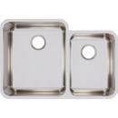 Elkay Lustrous Satin 30-3/4 x 21 in. No Hole Stainless Steel Double Bowl Undermount Kitchen Sink 