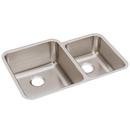 Elkay Lustrous Satin 30-3/4 x 21 in. No Hole Stainless Steel Double Bowl Undermount Kitchen Sink 