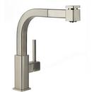 2.2 gpm Single Lever Handle Pull-Out Kitchen Faucet in Brushed Nickel