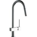 1-Hole Deckmount Kitchen Faucet with Single Lever Handle in Polished Chrome