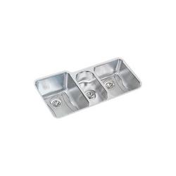 40 in. Undermount Stainless Steel Triple Bowl Kitchen Sink in Lustrous Satin
