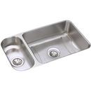 Elkay Lustertone 32-1/4 x 18-1/4 in. No Hole Stainless Steel Double Bowl Undermount Kitchen Sink 