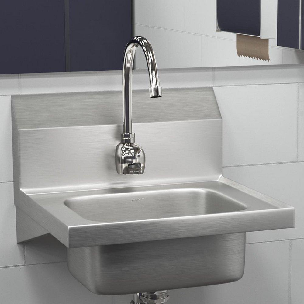 Elkay Polished Chrome No Handle Wall Mount Service Faucet 