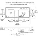 Elkay Lustrous Satin 18-3/8 x 18-3/8 in. No Hole Stainless Steel Single Bowl Undermount Kitchen Sink 