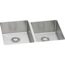 2-Bowl Undermount Kitchen Sink in Polished Satin (Less Hole)