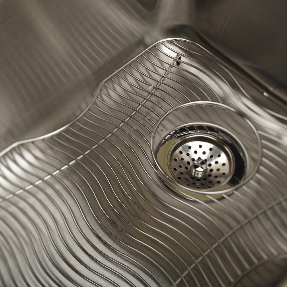 Elkay Lustrous Highlighted Satin Single Bowl Undermount Bar Sink Kit with Rear Center Drain 