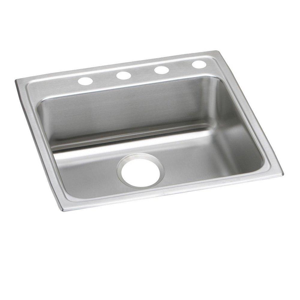 Elkay Lustrous Satin 22 X 22 2 Hole Single Band Stainless Steel TM Kitchen SINK *GOURME 