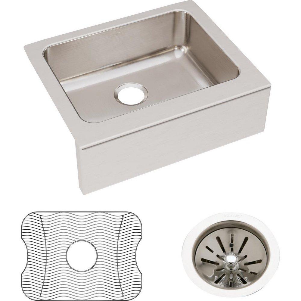 Elkay Lustrous Highlighted Satin 7-7/8 in. Stainless Steel Undermount Kitchen Sink 