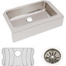 33 x 20-1/2 in. Stainless Steel Single Bowl Farmhouse Kitchen Sink in Lustrous Satin