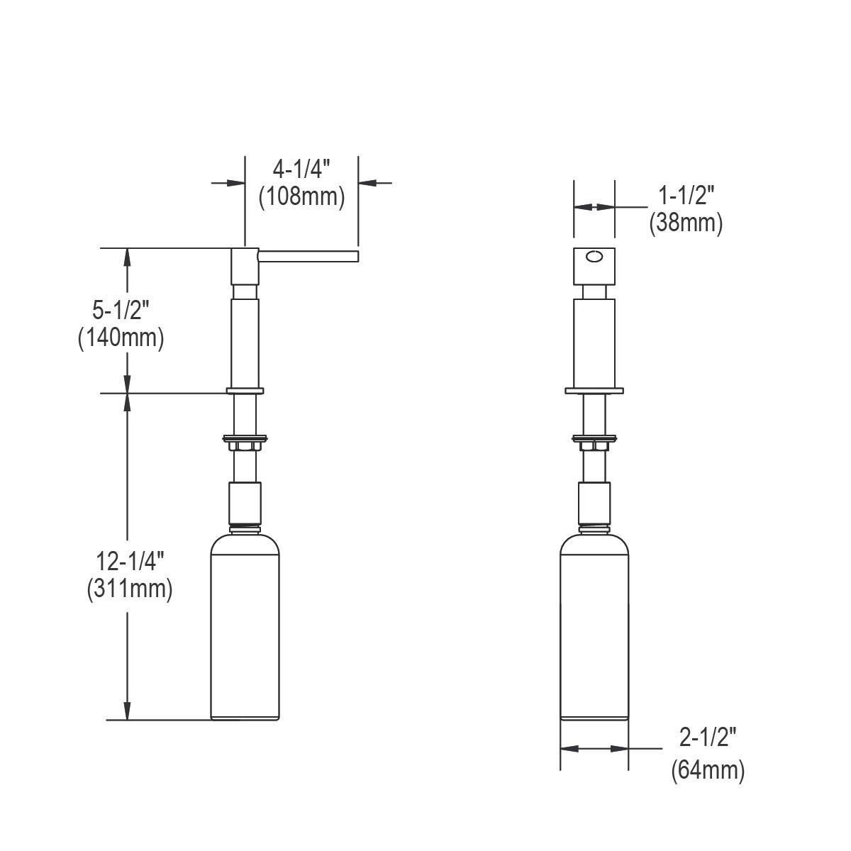 Elkay Brushed Nickel Soap Dispenser 